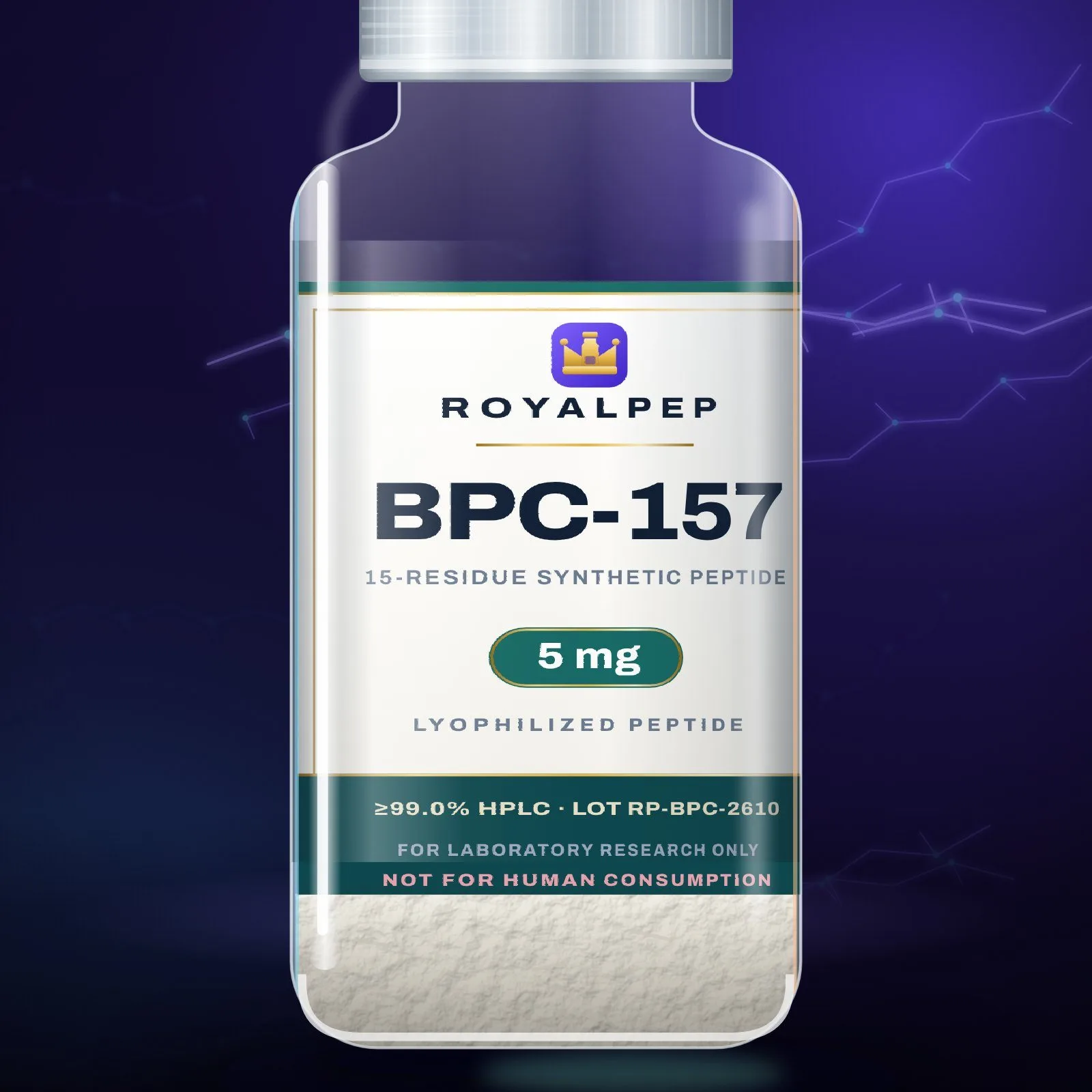 BPC-157 5 mg, label detail