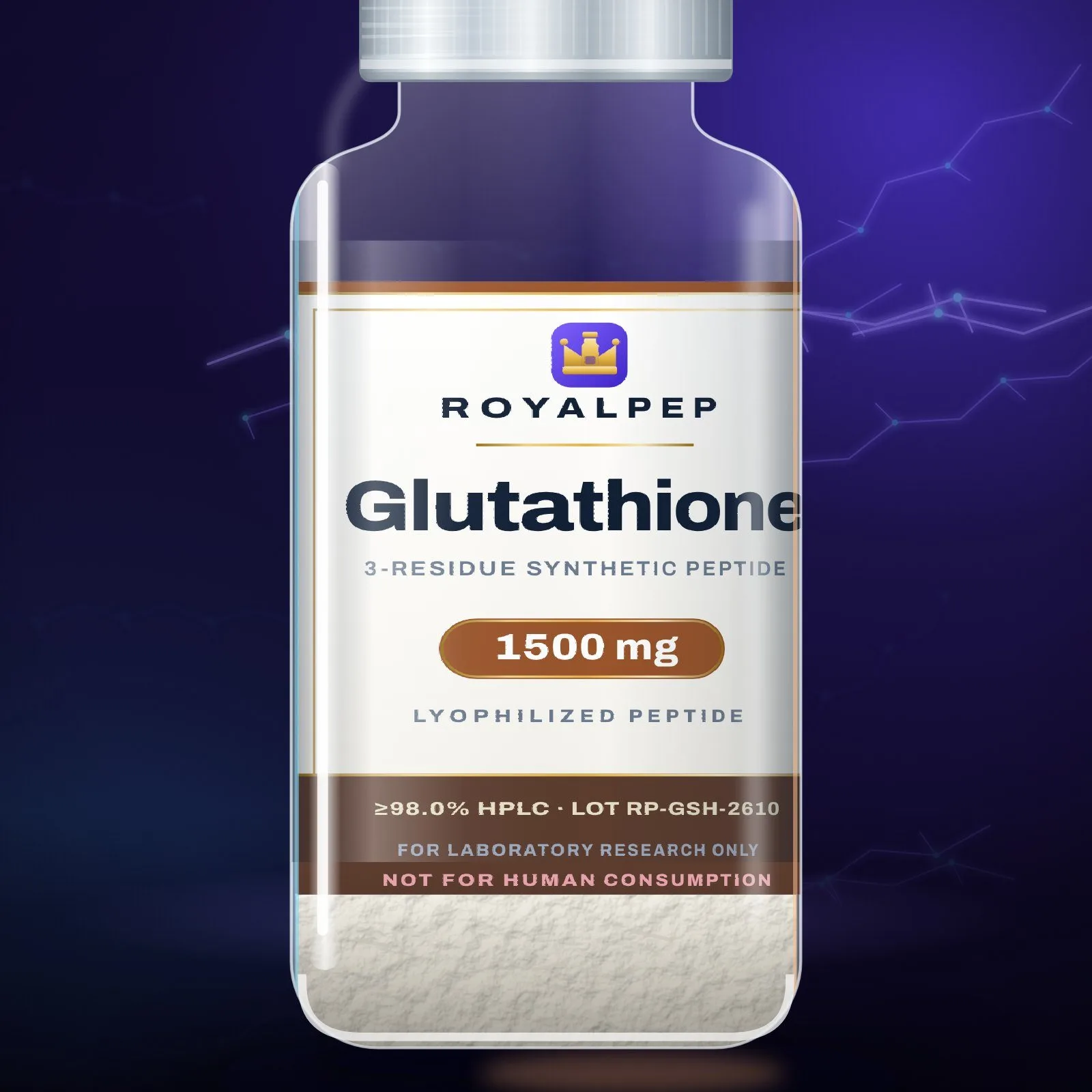 Glutathione (reduced) 1500 mg, label detail