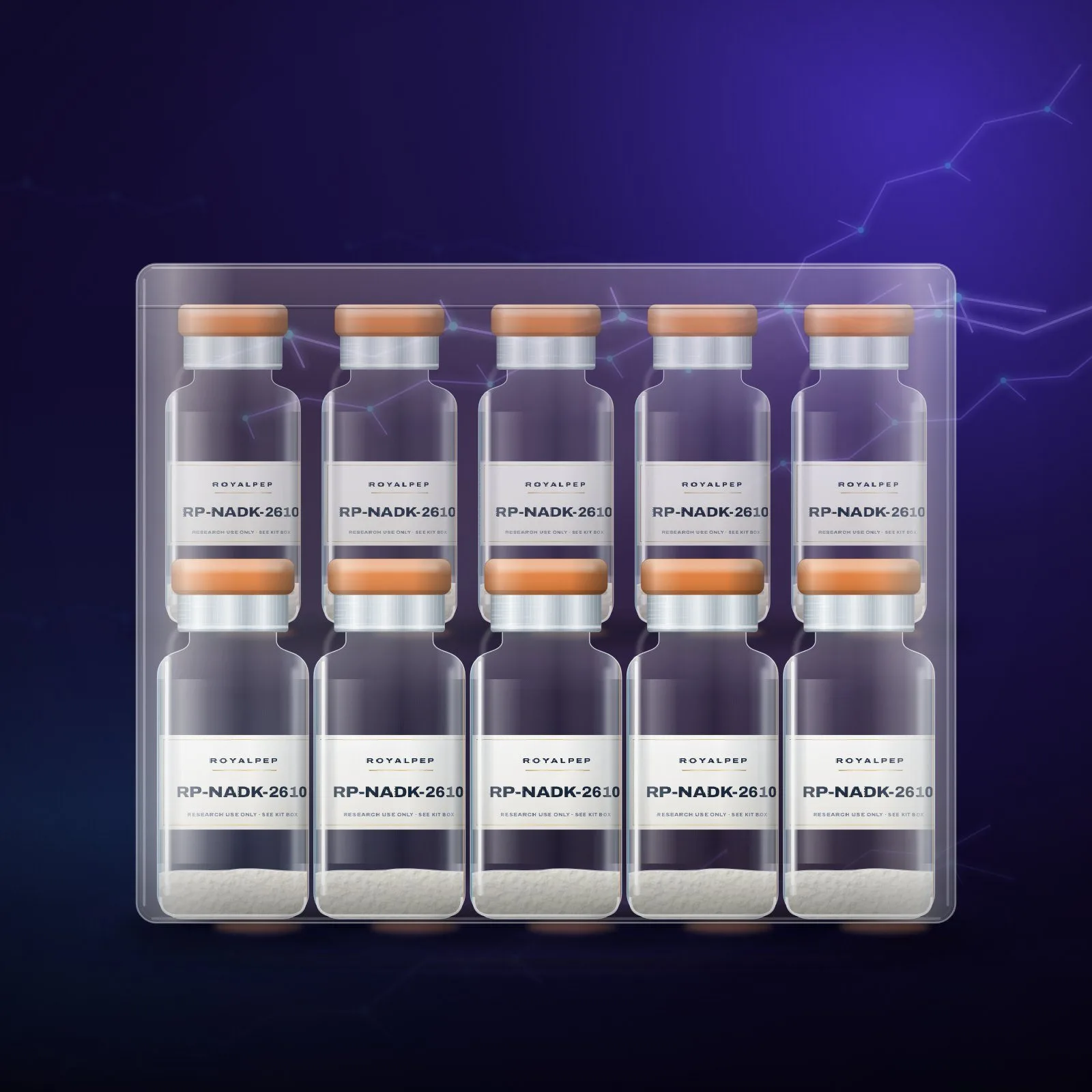 NAD+ — 10-vial kit 500 mg x 10 vial